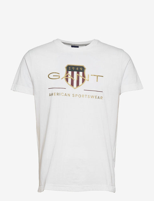Gant Logo tshirt חולצת טישרט גאנט לוגו המותג במרכז החולצה